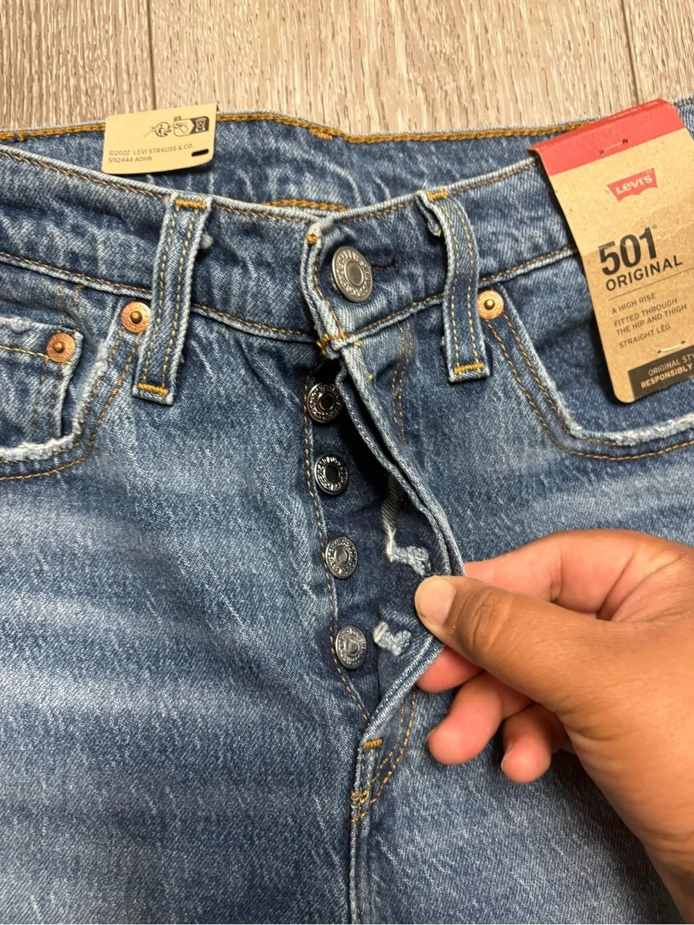 Levi's 501 Original Fit Men's Jeans - Blue straight leg